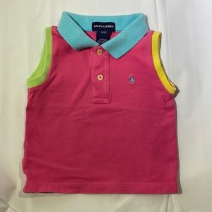 Pink Knit Sleeveless Shirt